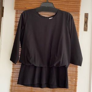 CAbi black 3/4 length sleeve. Size small